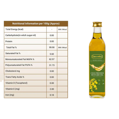 Cold Pressed Yellow Mustard Oil